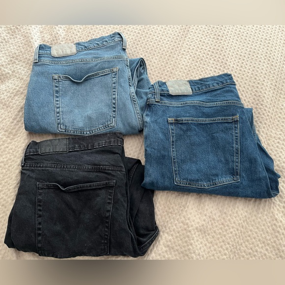 Everlane size 34 ankle Set of Three Denim Jeans - Picture 1 of 7